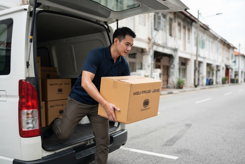 Delivery and collection of wholesale luggage cartons